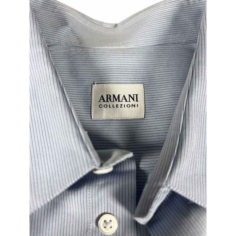 Armani‎ Collezioni Men's, Light Blue Dress Shirt, Size 16 Neck